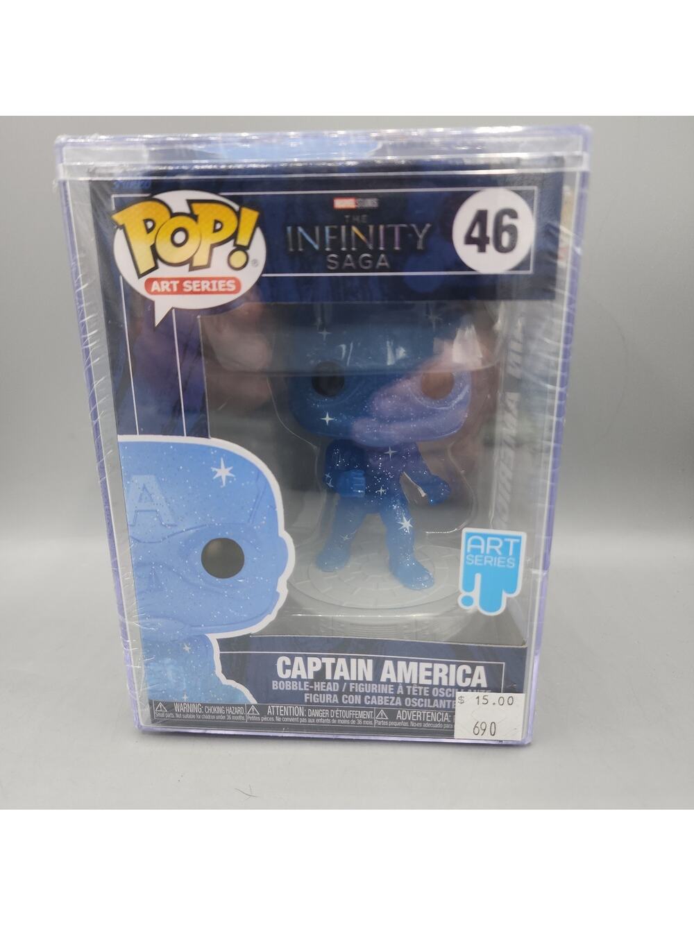 Funko Pop! Captain America Marvel Infinity Saga Art Series #46 Hard Case